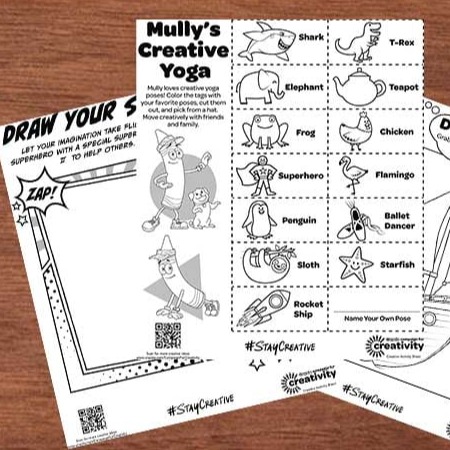 Creative Moments Activity Sheets on desktop.