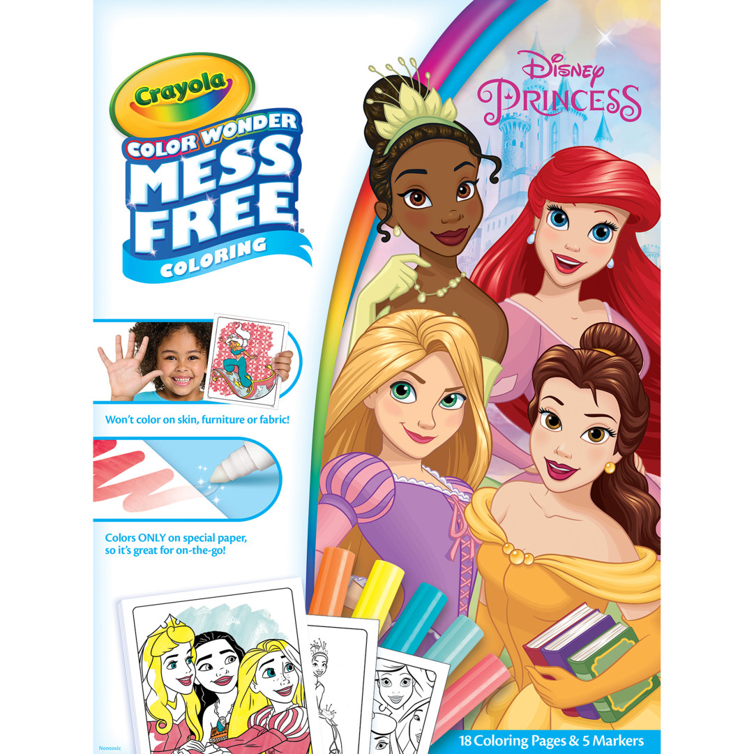 CRAYOLA Color Wonder Disney Princess Colouring Mess-Free Book Front view