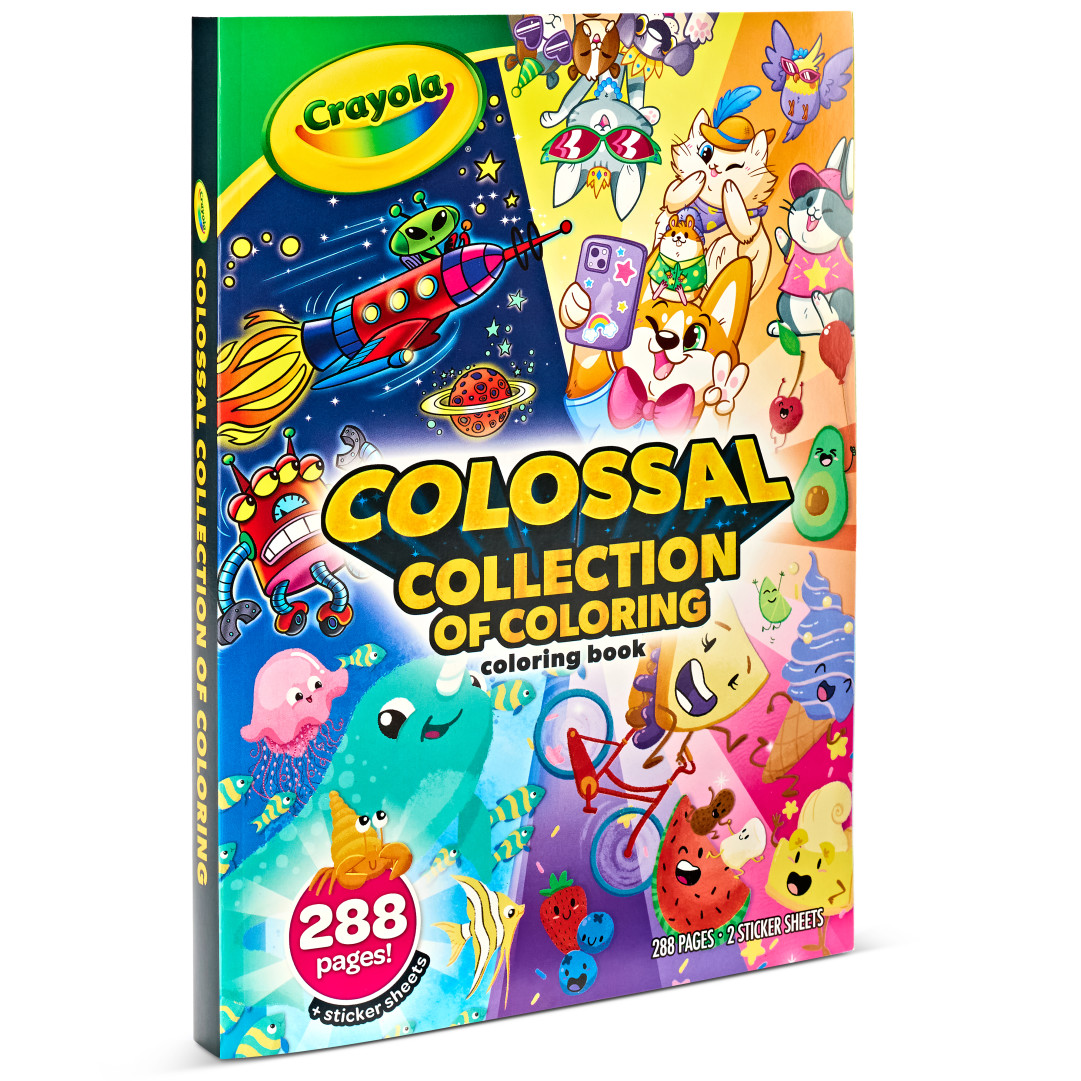 Crayola® 288pg Colouring Book - The Colossal Collection of Colouring front cover