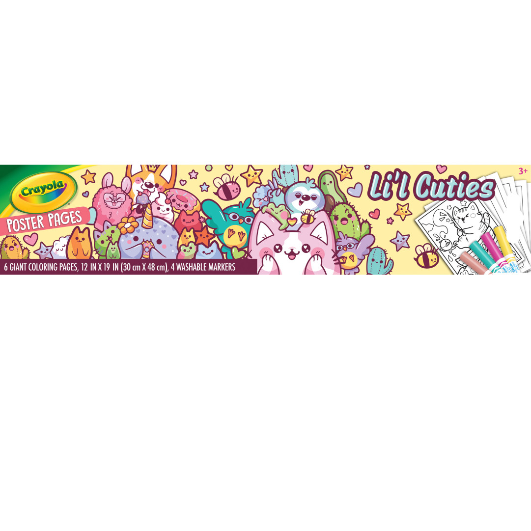 Crayola® Poster Pages - Li'l Cuties Back view