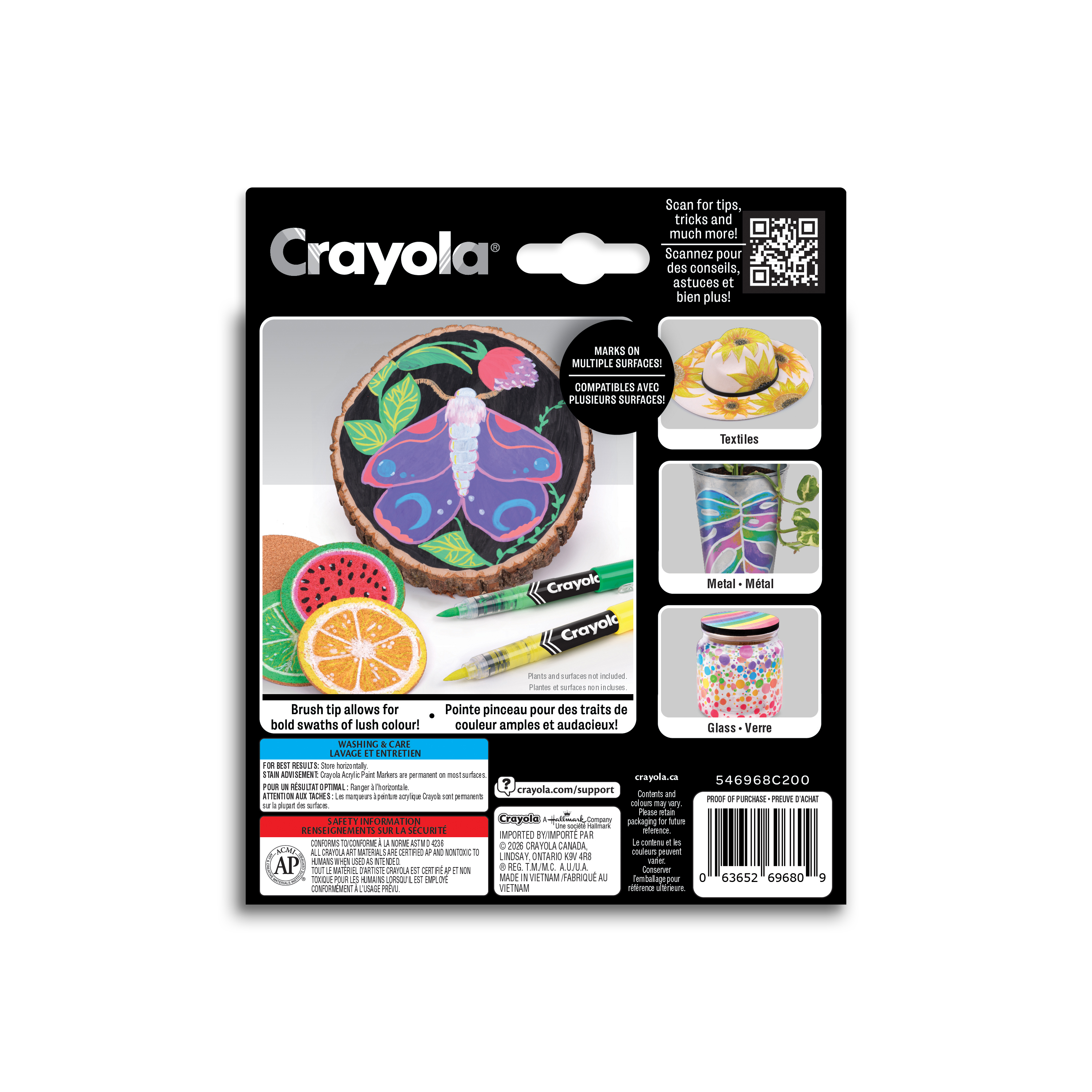 Crayola Acrylic Brush Tip Markers