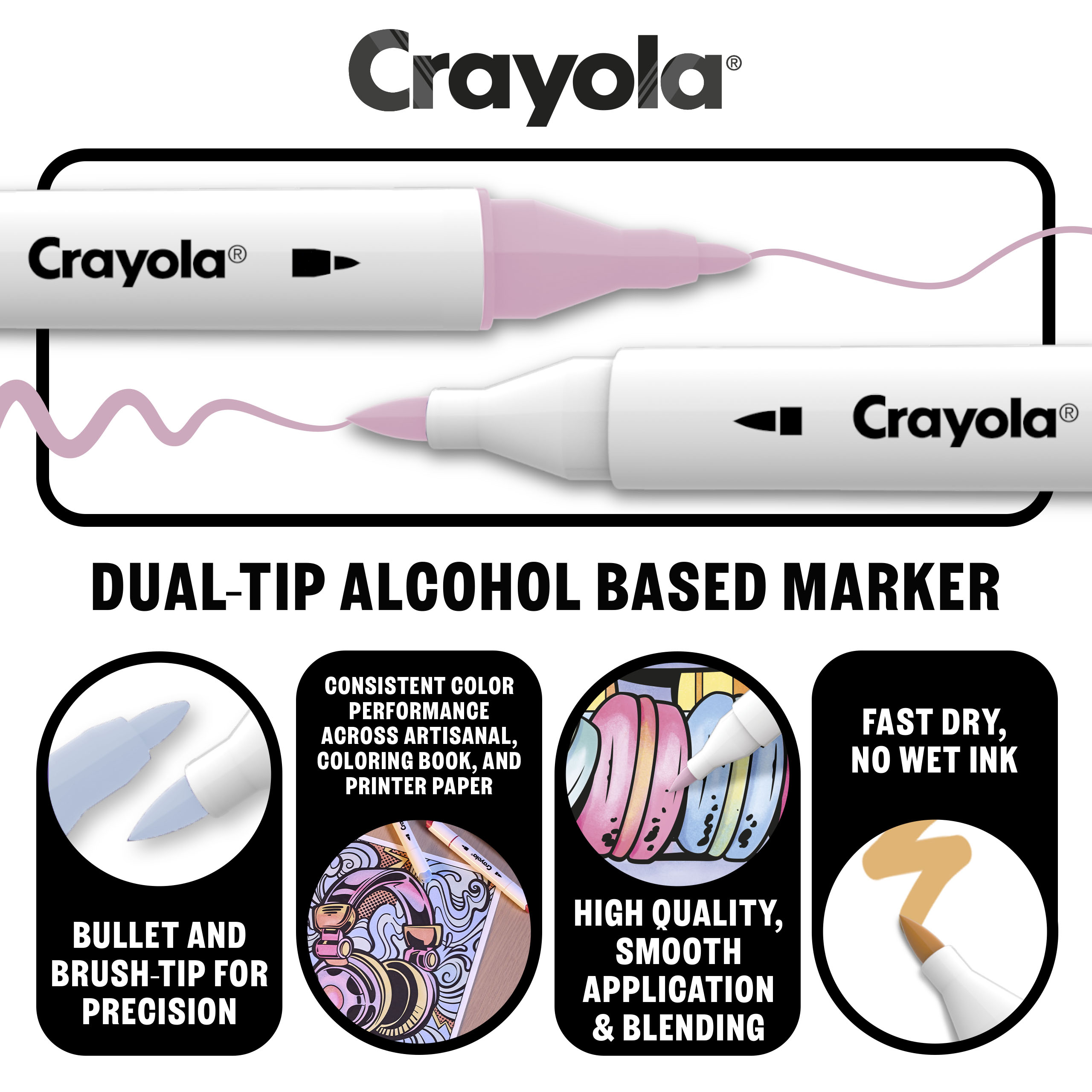 Crayola Alcohol Markers, Pastels