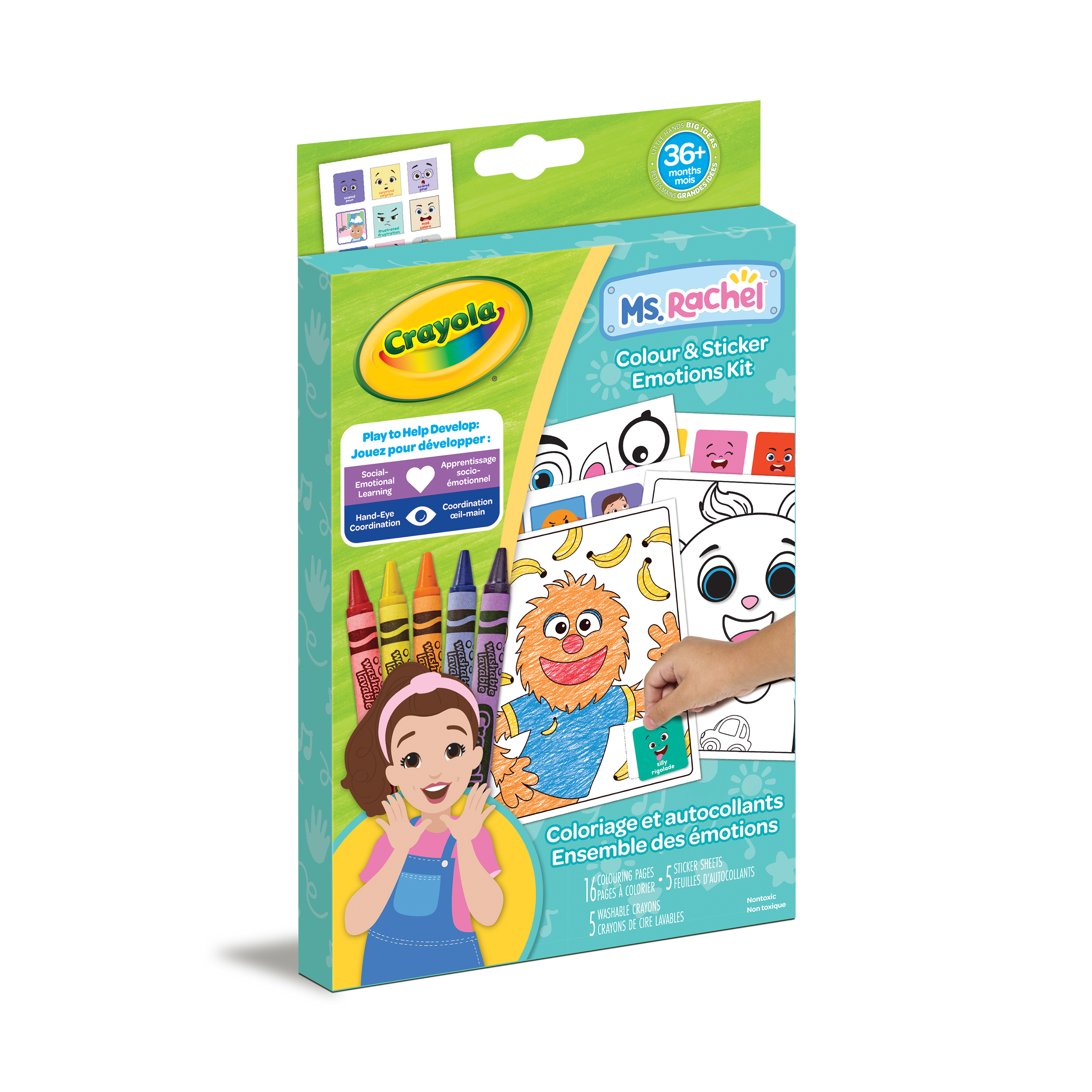 Crayola Ms. Rachel Colour & Sticker Emotions Kit