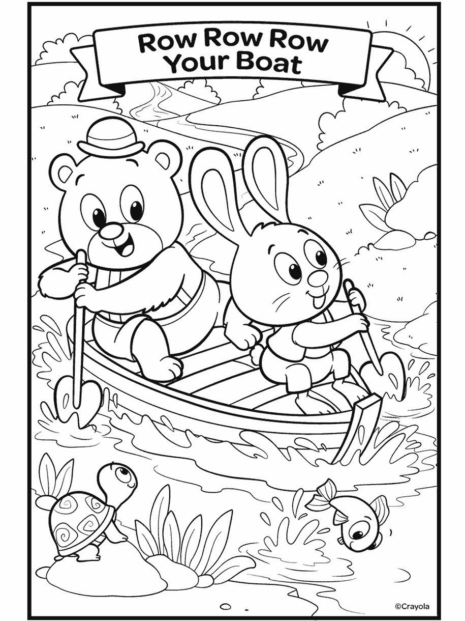 Nursery Rhymes, Row Row Row Your Boat