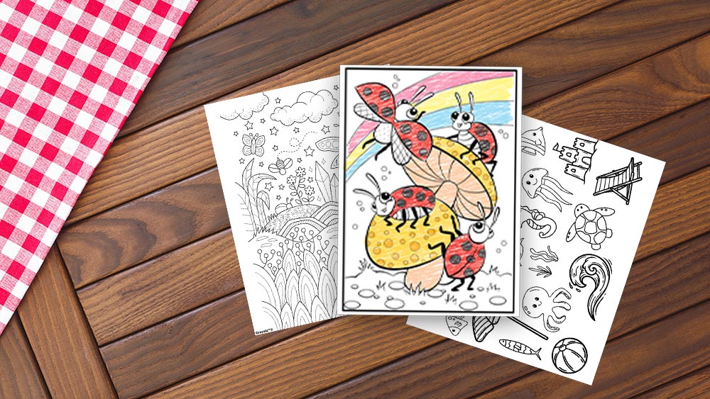 Disegni da colorare estivi