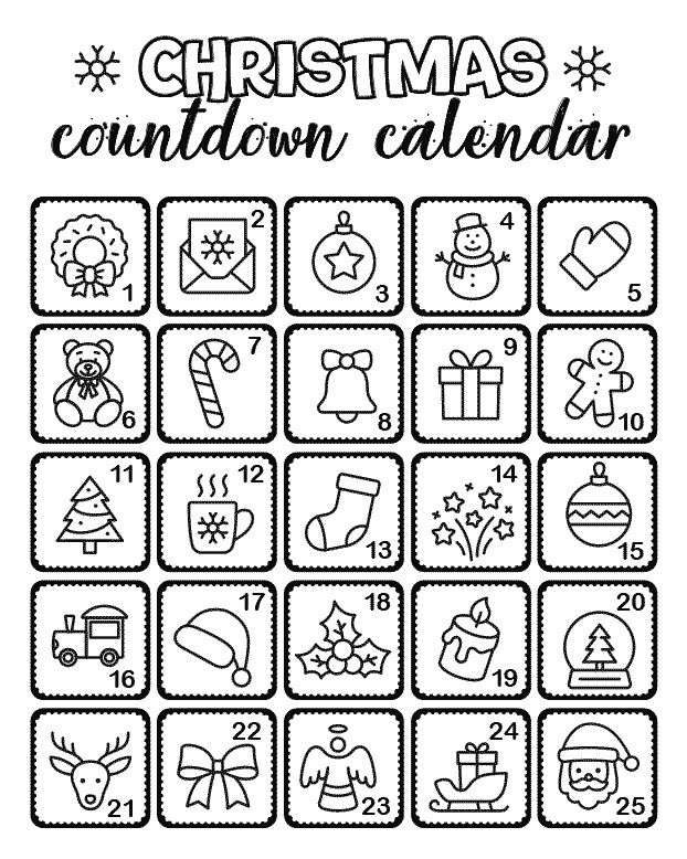 Christmas Countdown Calendar