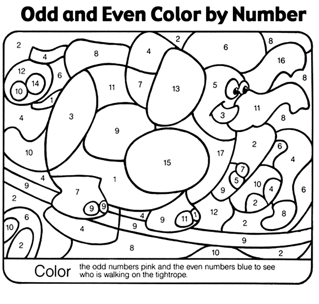 Circus Color by Number 