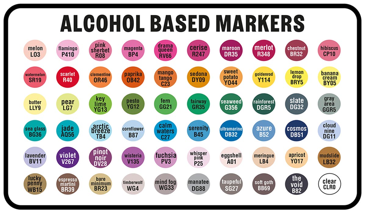 Crayola Alcohol Marker Colors 60 count