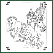 Story Creator Outside Castle Coloring Page