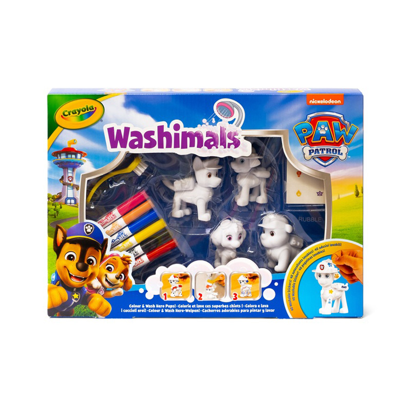 Washimals Scribble Scrubbies Paw Patrol, Pack of 4 front view