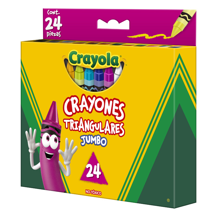 24 Crayones Triangulares Left Side