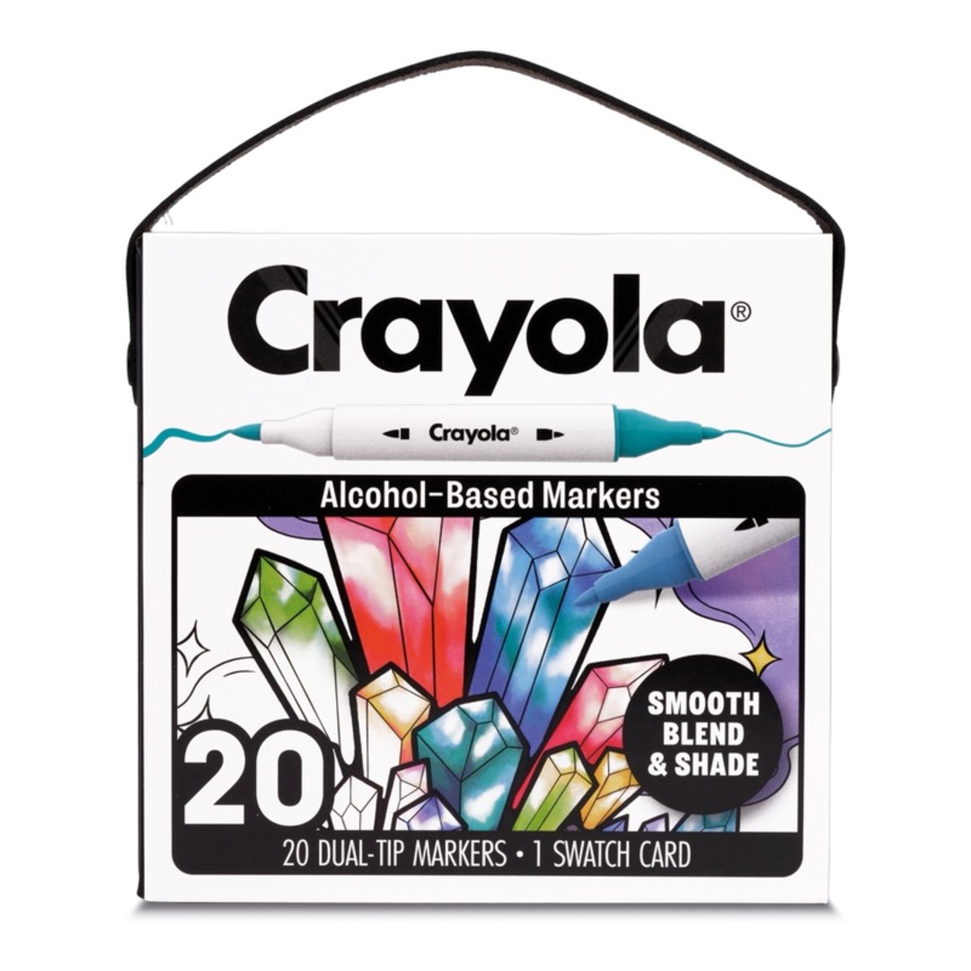 Crayola All Grown Up - Double Tip Alcohol-Based Markers- 20 pcsFront view