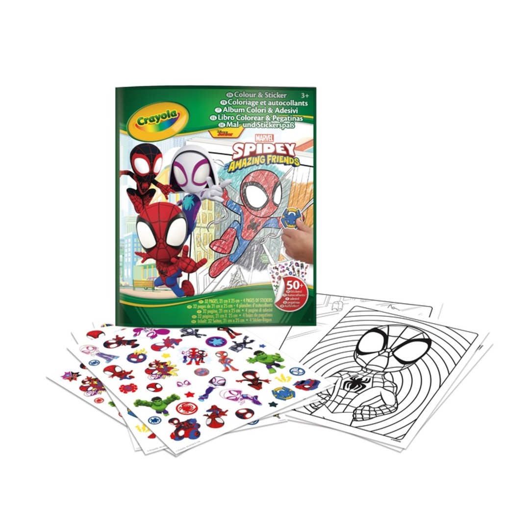 Album Colour & sticker - SpideyPackaging with contents