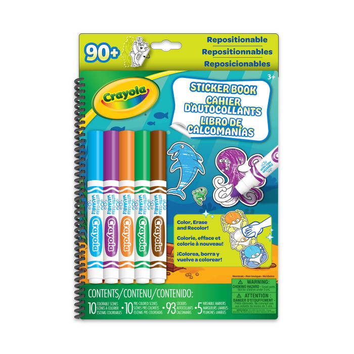Repositionable Sticker BookFront view