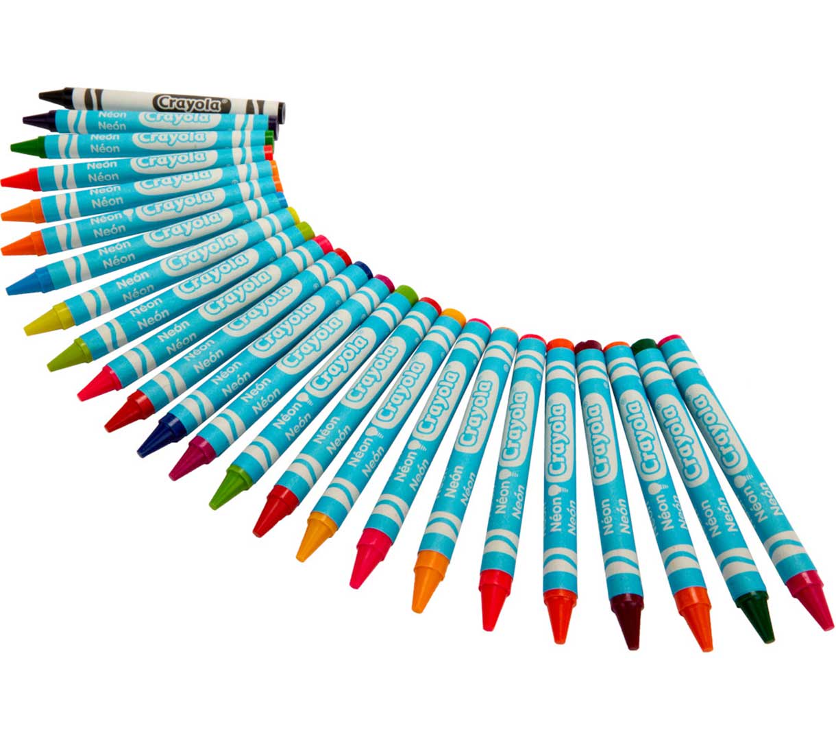Crayola Neon Crayons 24 count contents