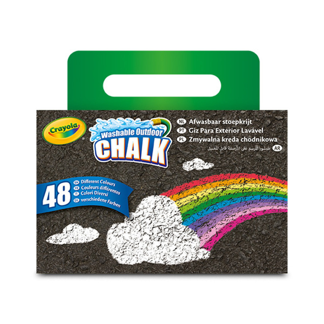 Washable Sidewalk Chalk, Box of 48 back view