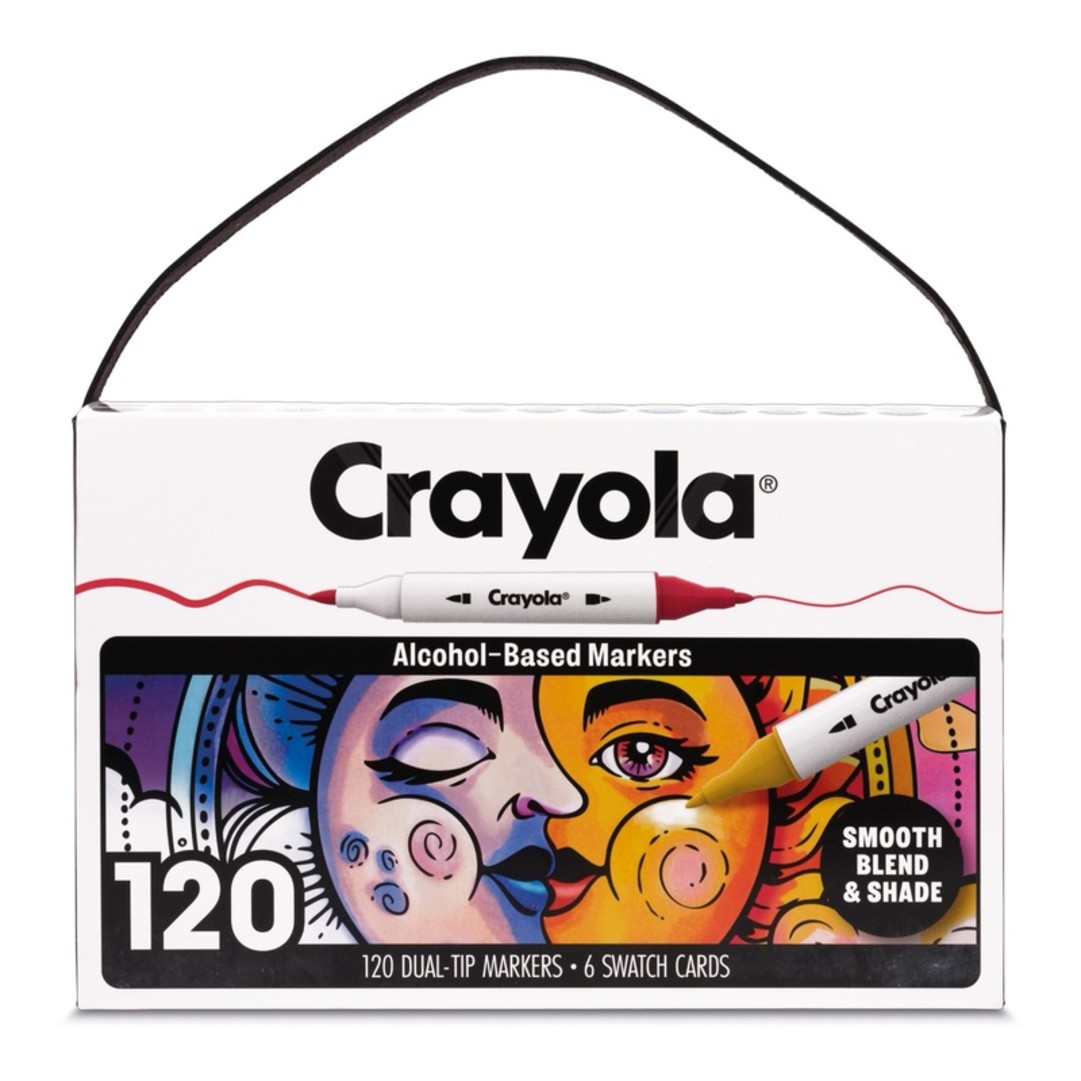 Crayola All Grown Up - Double Tip Alcohol-Based Markers - 120 pcsFront view
