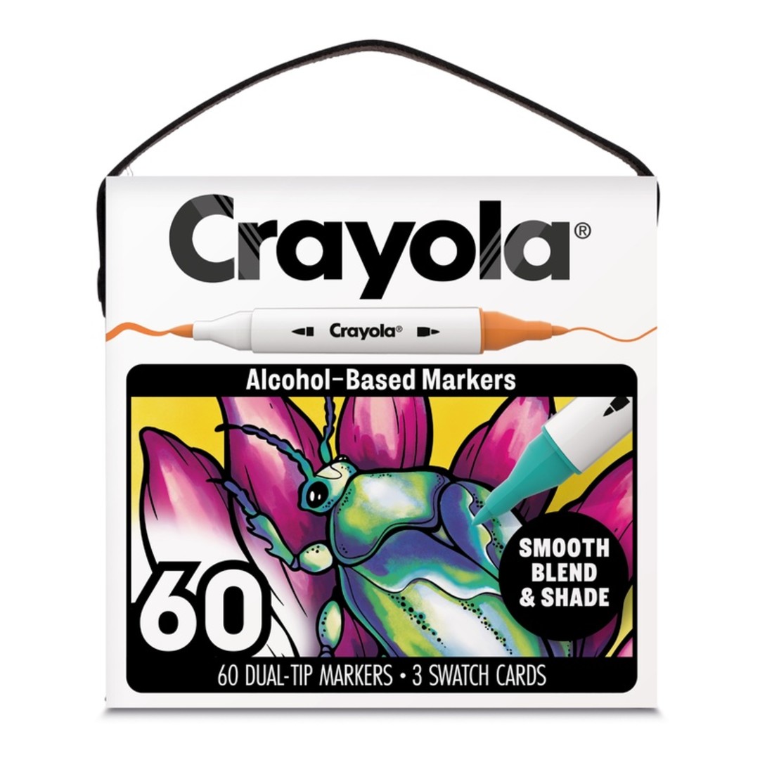 Crayola All Grown Up - Double Tip Alcohol-Based Markers - 60 pcsFront view