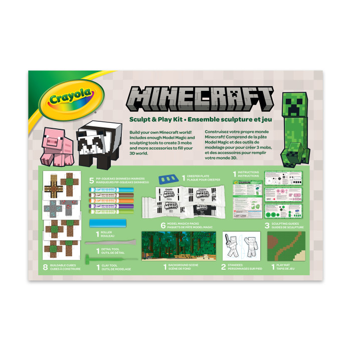 Minecraft Sculpt & Play KitBack view