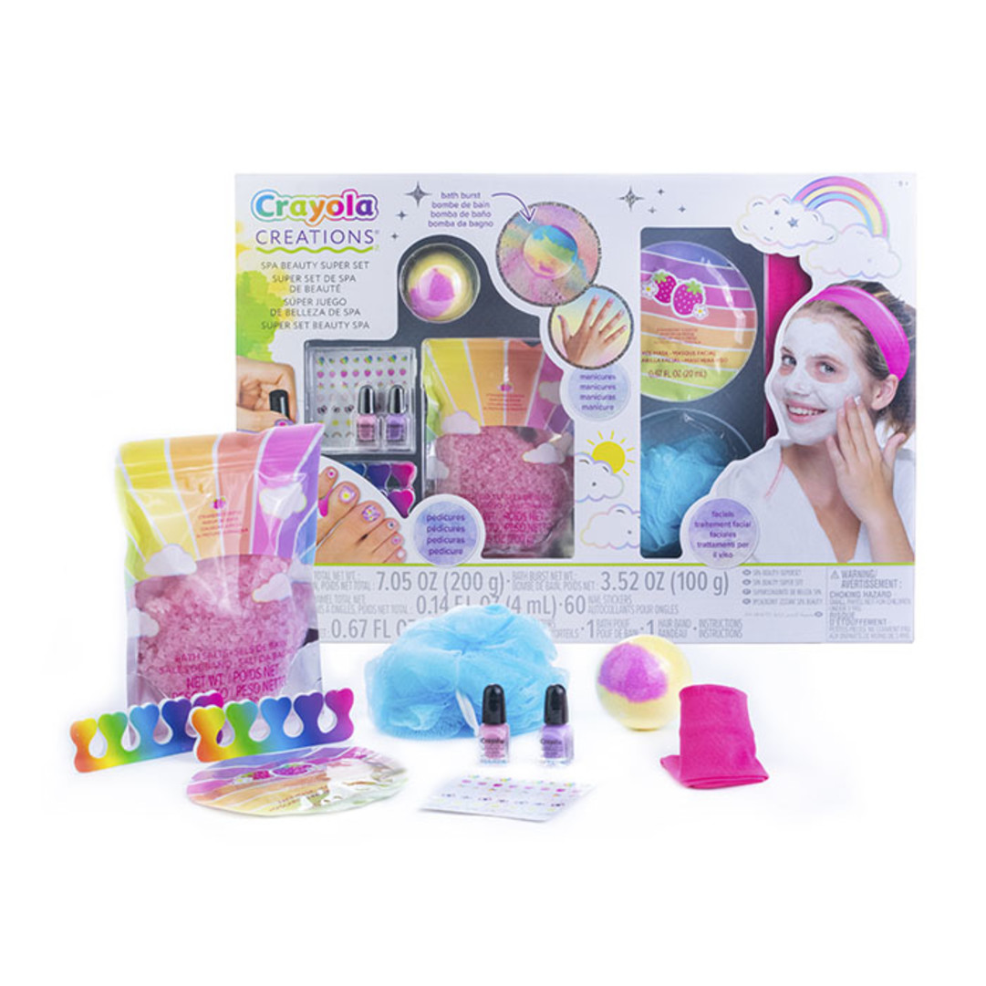 Spa Beauty Super Set Packaging with contents