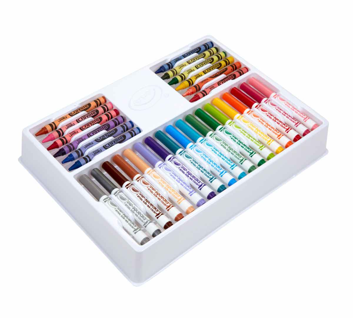 5-in-1 Dinosaurs Creativity Kit creative tools in tray