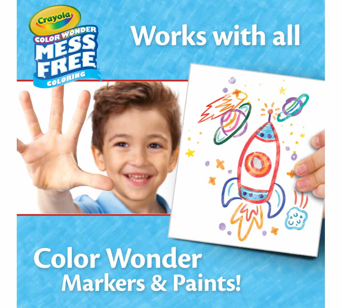Crayola Color Wonder Mess Free Blank Coloring Pages  50 count. Works with all Color Wonder markers and paints!