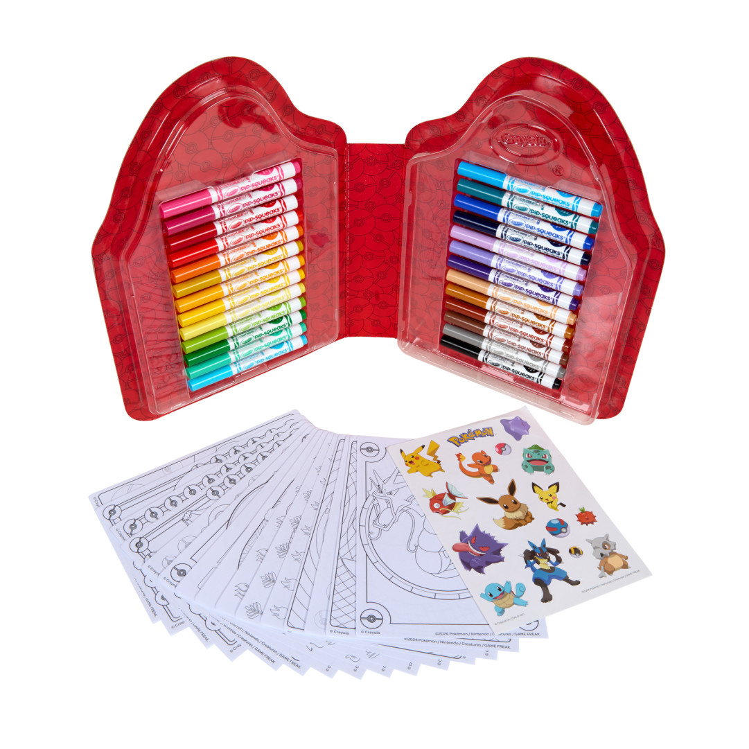 Color and Sticker Kit, Pokemon packaging and contents.