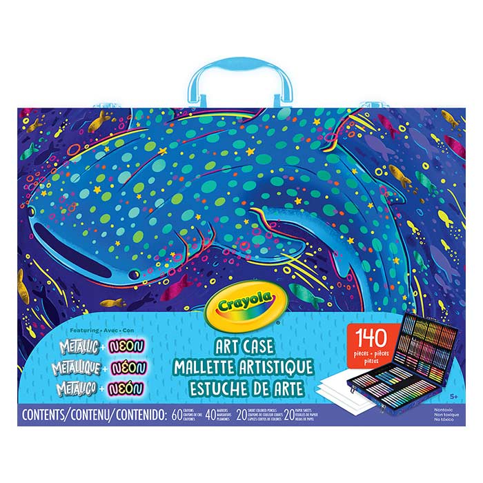 Color and Draw Art Kit Neon & Metallic front view