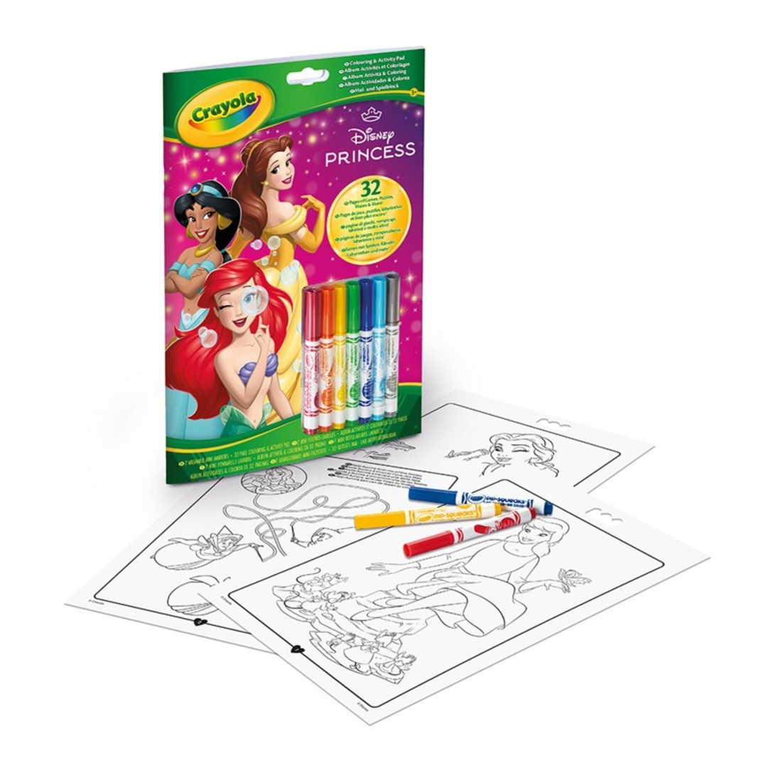 Album Attivit & Coloring - Disney PrincipessePackaging with contents