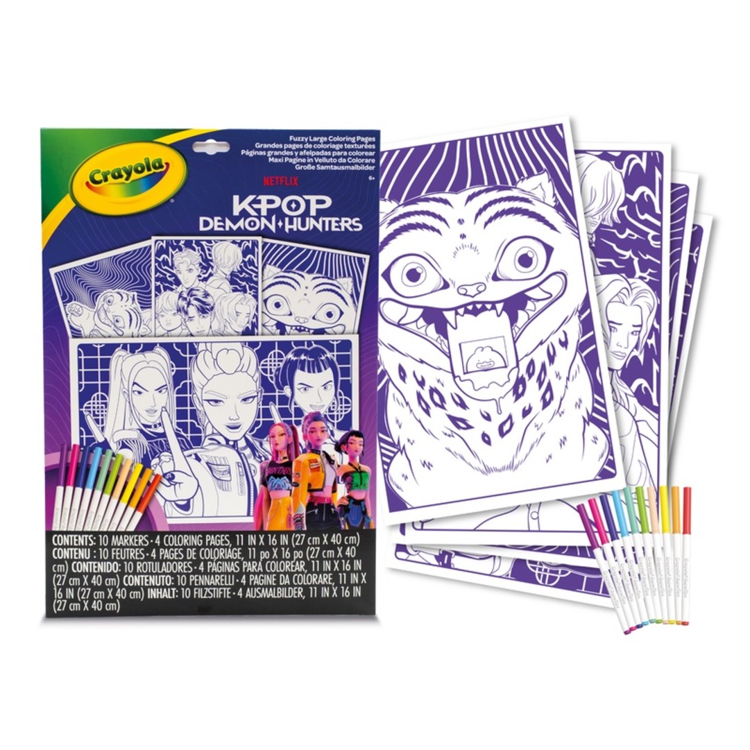 K-Pop Demon Hunterss Demon Hunters - Maxi Pagine Effetto Velluto con PennarelliContents