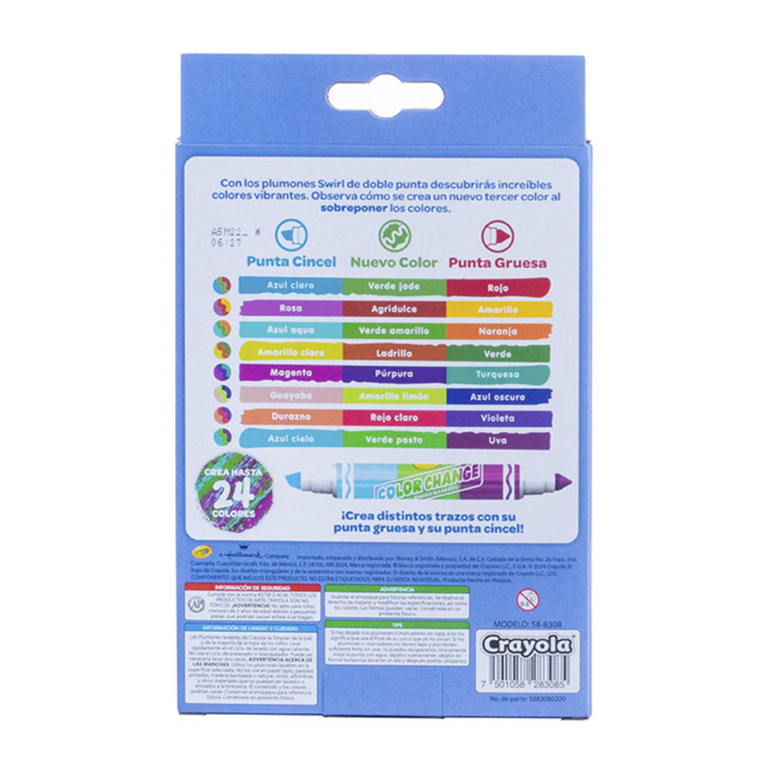 8 Plumones Dulaes Swirl Back view