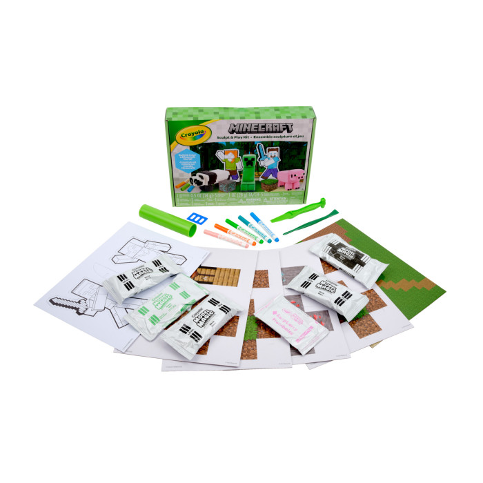 Minecraft Sculpt & Play KitPackaging with contents