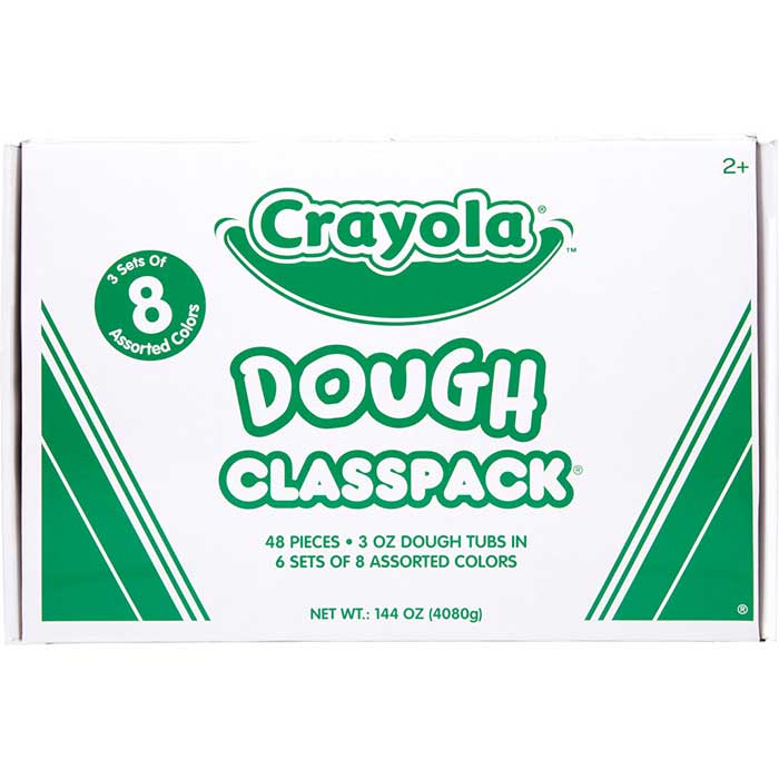 3oz Dough Classpack 48 Count. Front of packaging.