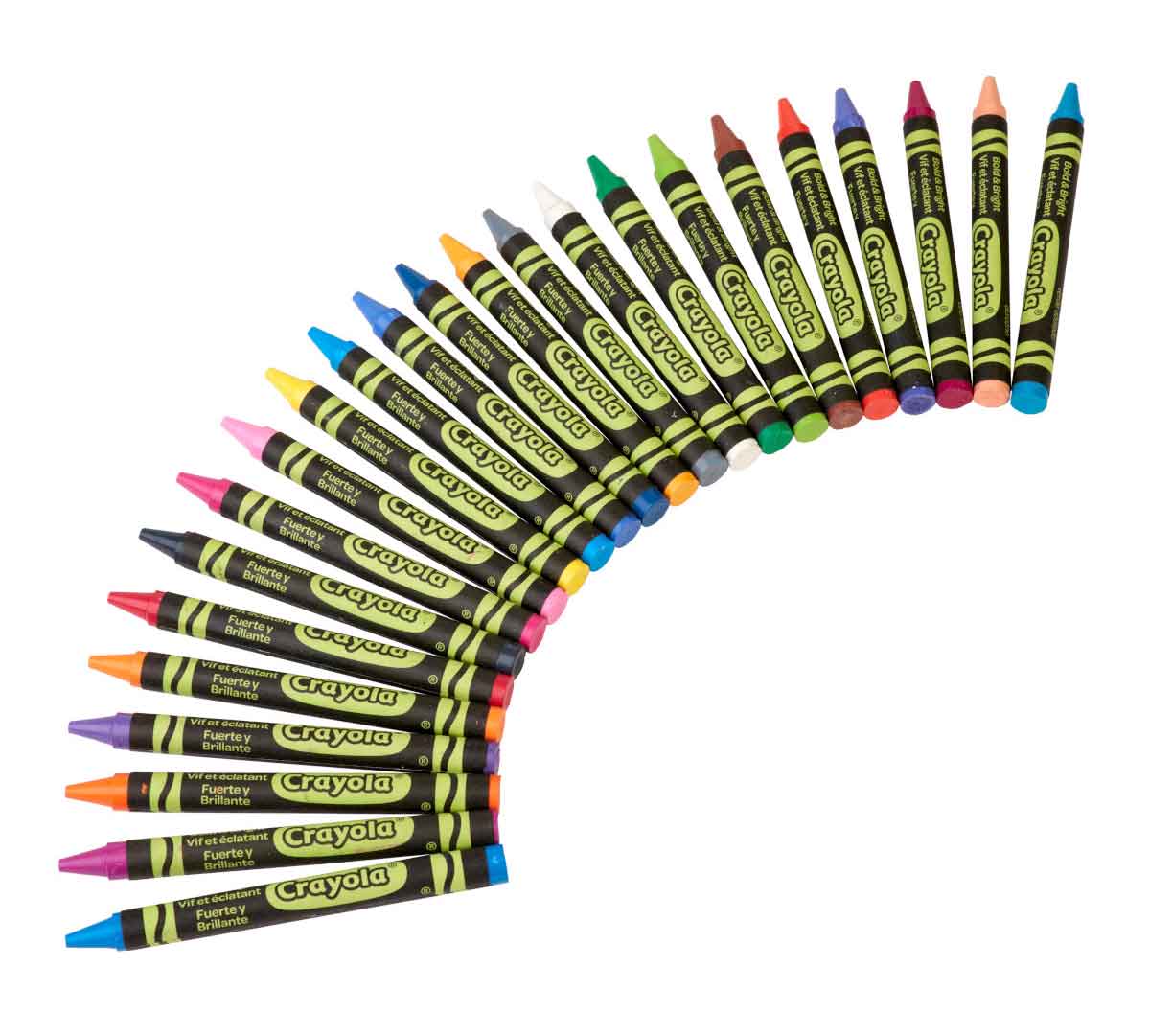 Bold & Bright Construction Paper Crayons  24 count contents