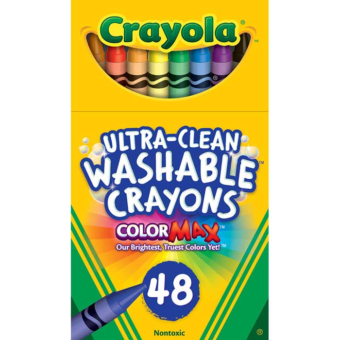 Ultra-Clean Crayons 48 Count. Front view.
