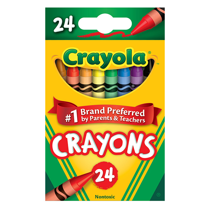 Classic Crayons  24 count front view.