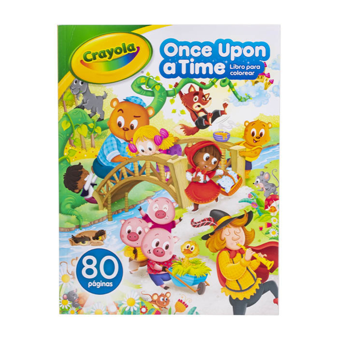 Libro para Colorear Once Upon a Time 80 pg Front view
