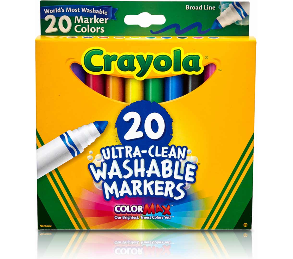 Ultra-Clean Broadline Markers  20 count front view.