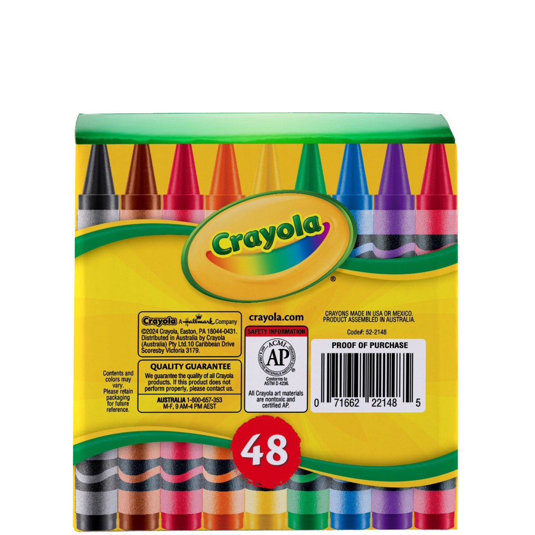 SharePack - 48 Large Crayons  Back view