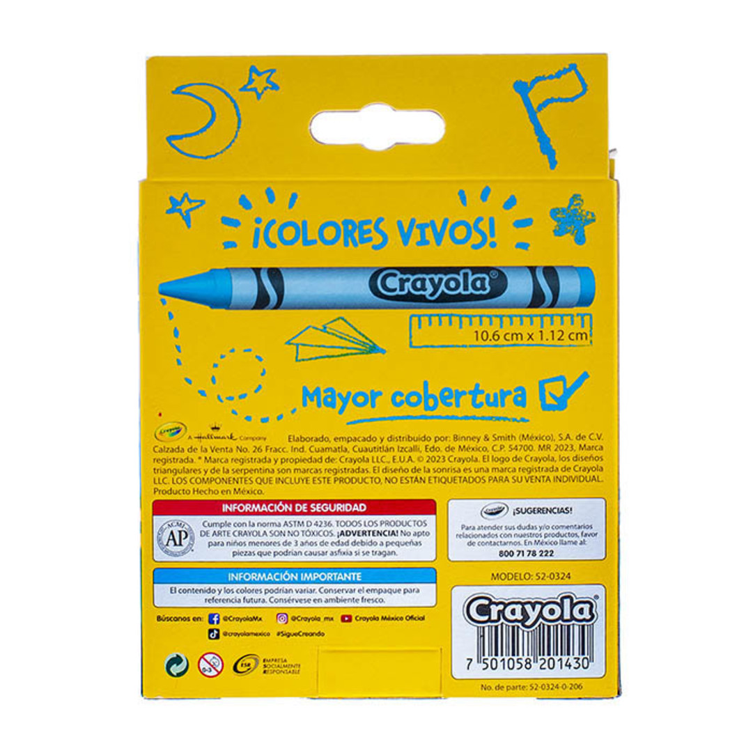 24 Crayones Jumbo Back view