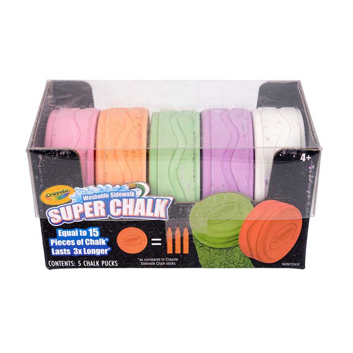 Outdoor Super Chalk, 5ct Secondary Colors front view.