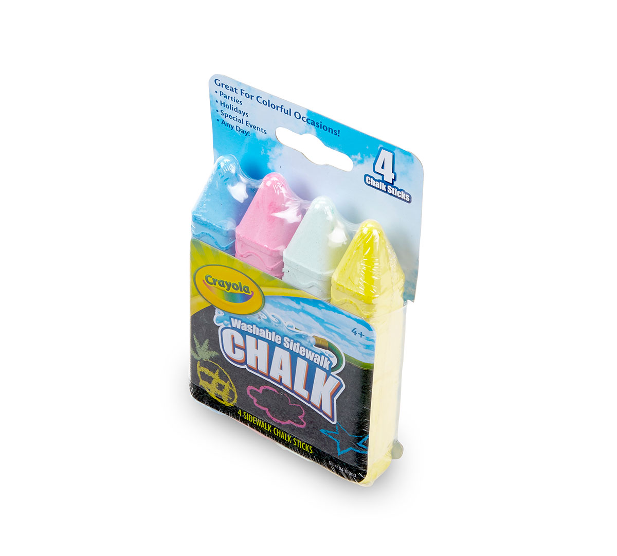 Washable Sidewalk Chalk 4 ct