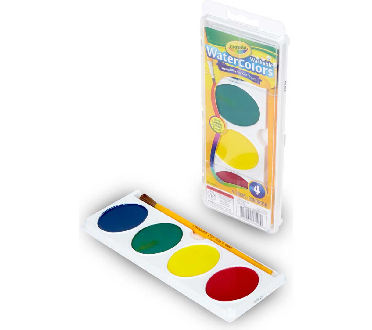 Jumbo Washable Watercolors packaging and contents.