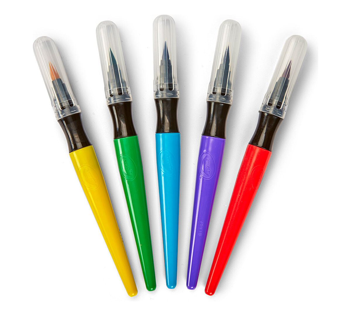 Paint brush pens, classic, 5 count, contents.