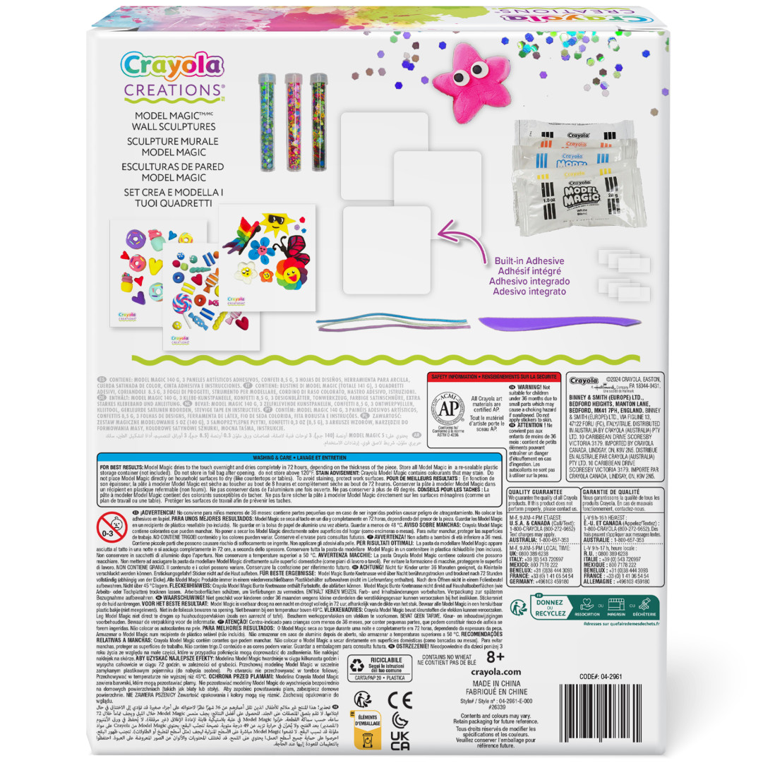 Creations® - Model Magic Wall Sculptures Back view