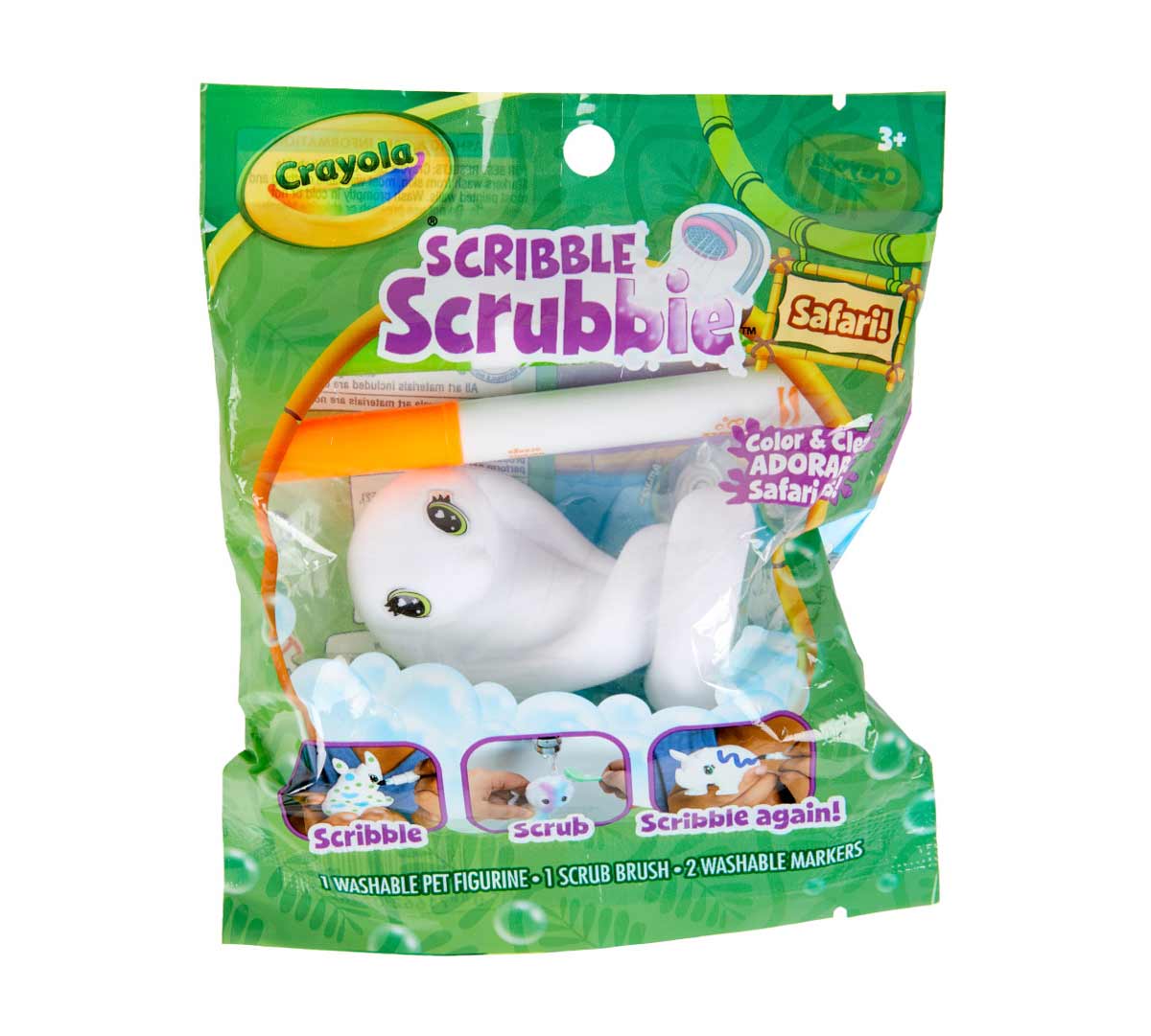 Scribble Scrubbie Pets bagged animal  1 count.