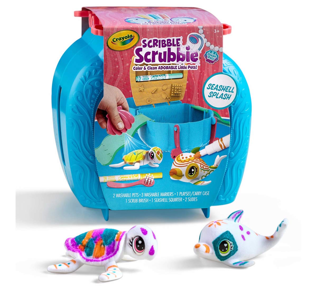 Scribble Scrubbie Seashell Splash  front view
