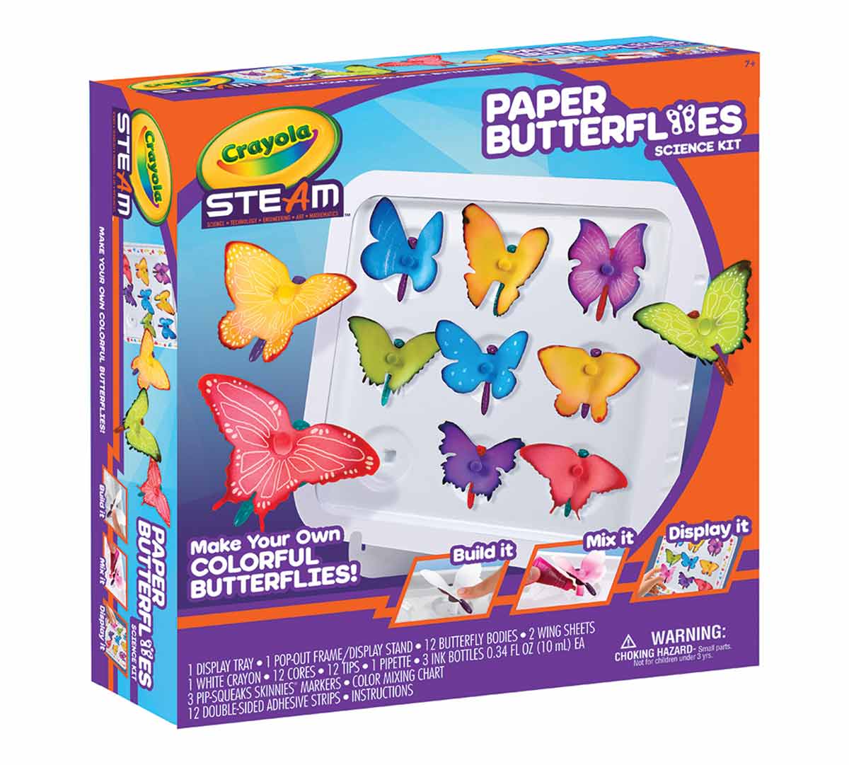 STEAM Paper Butterfly Science Kit Left Angle View