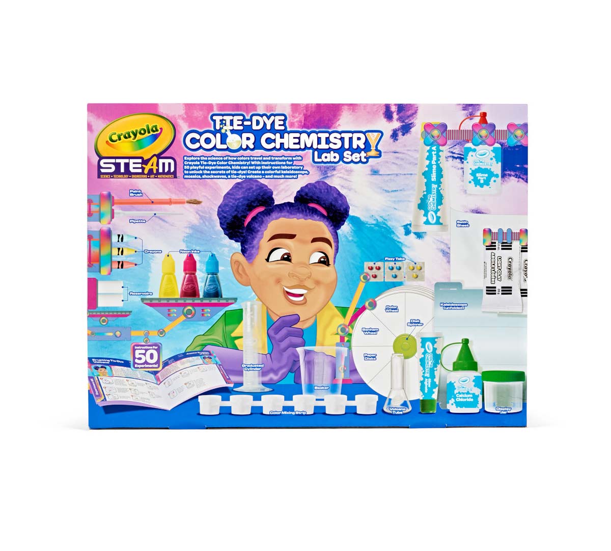 Crayola Tie Dye Color Chemistry Set back view