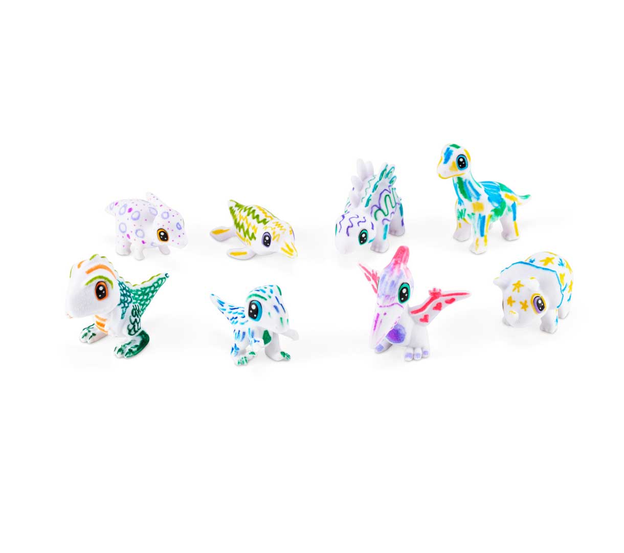 Scribble Scrubbie Dinosaur  1 count assorment decorated.